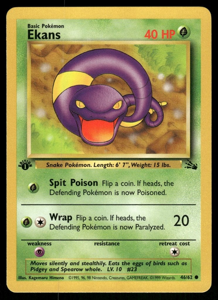Ekans 46/62 - Fossil (1st edition) (NM), Verzenden, Gebruikt