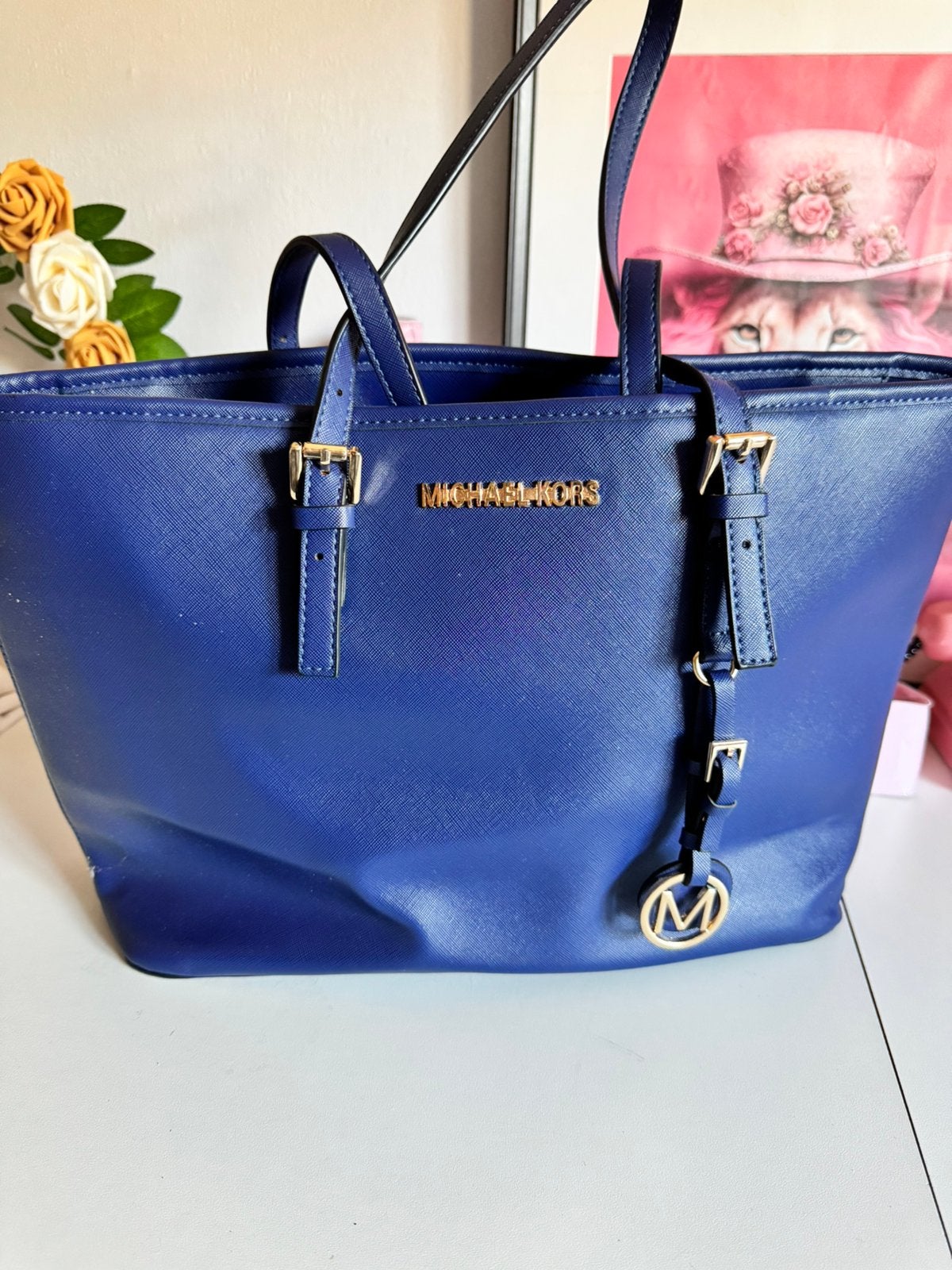 Dames tas blauwe kleur, Verzenden, Nieuw, Blauw, Handtas