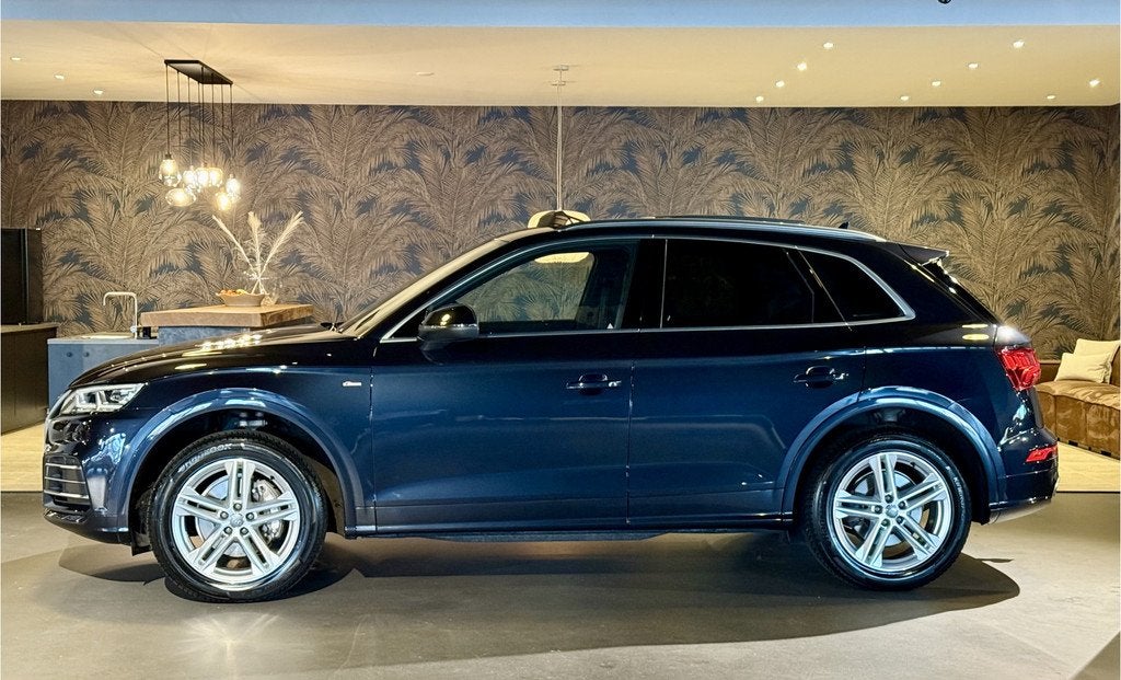 Audi Q5 2.0 TFSI Quattro I RS Zetels I Pano I S-Line, Auto's, Audi, Gebruikt, Euro 6, 4 cilinders, Blauw