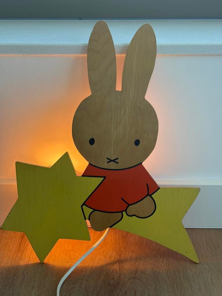 Vintage Nijntje Miffy wandlamp, Ophalen, Gebruikt, Lamp