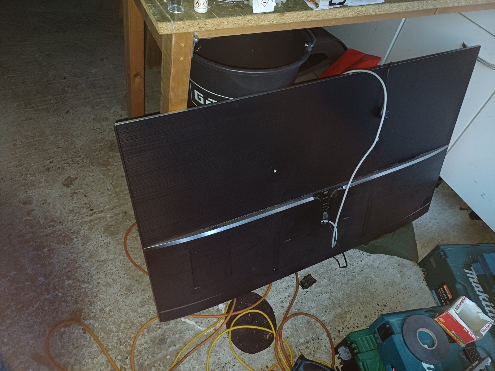 Samsung 55 inch (140 cm) TV - Defect (lees omschrijving), LED, 50 Hz, Ophalen of Verzenden, Samsung