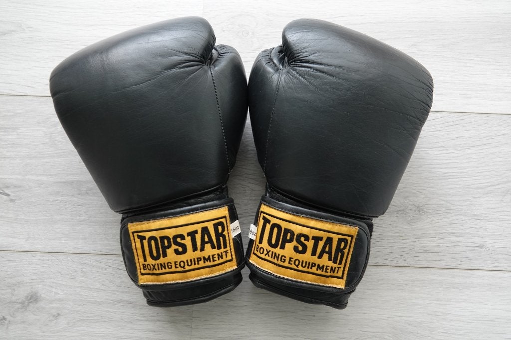 Bokshandschoenen TOP STAR 16 - OZ echt leer, Sport en Fitness, Vechtsporten en Zelfverdediging, Overige, Verzenden, Vechtsportmateriaal