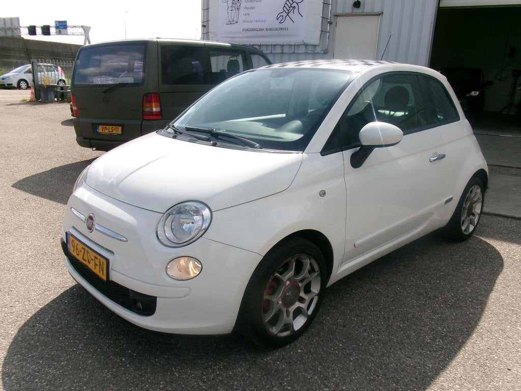 Fiat 500 1.4-16V Sport (bj 2007), Auto's, Fiat, Voorwielaandrijving, 101 pk, Gebruikt, 31 €/maand