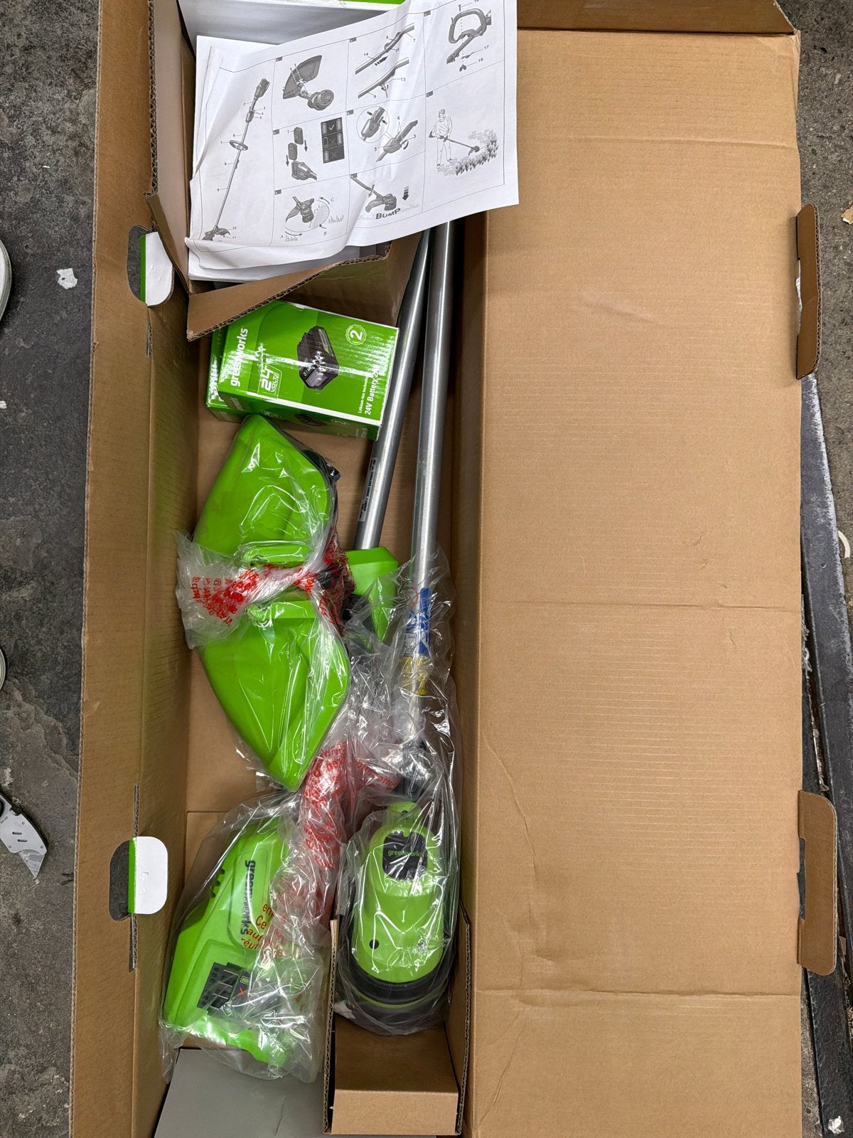 Greenworks 48V Accu Grastrimmer, Accu, Ophalen of Verzenden, Zo goed als nieuw, Nvt