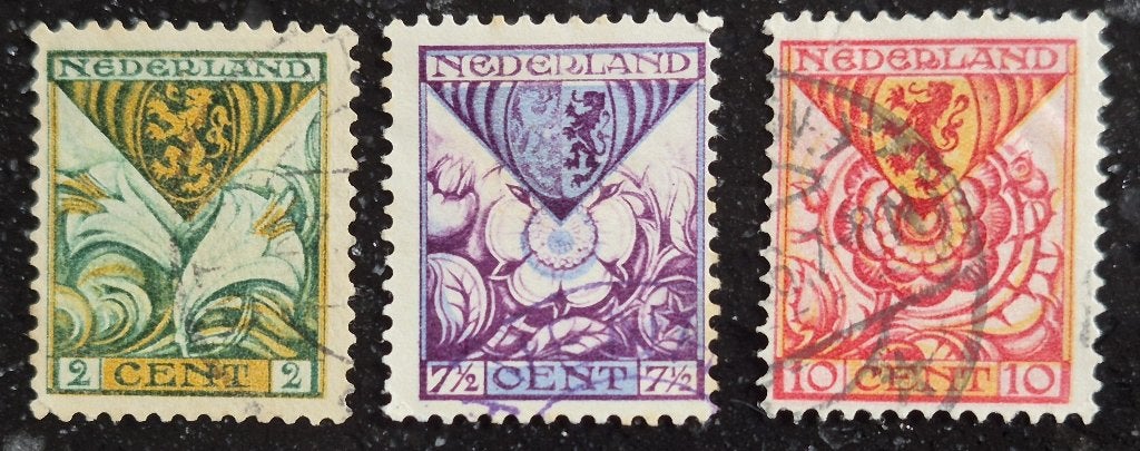 POSTZEGELS NEDERLAND 1925 GESTEMPELD, Verzenden, T/m 1940, Gestempeld