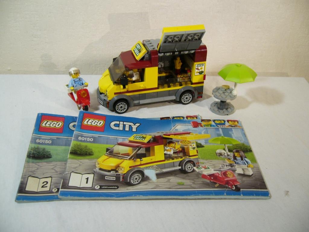 Lego City 60150 Pizza Van, Ophalen of Verzenden, Complete set, City, Gebruikt
