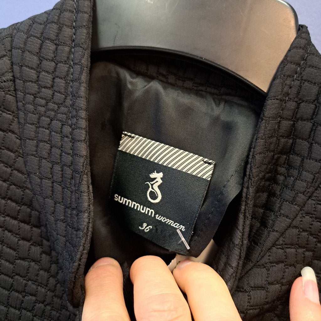 Summum blazer dikke stof zwart patroon veel knopen 36 46716, Summum, ., Zwart, Ophalen of Verzenden
