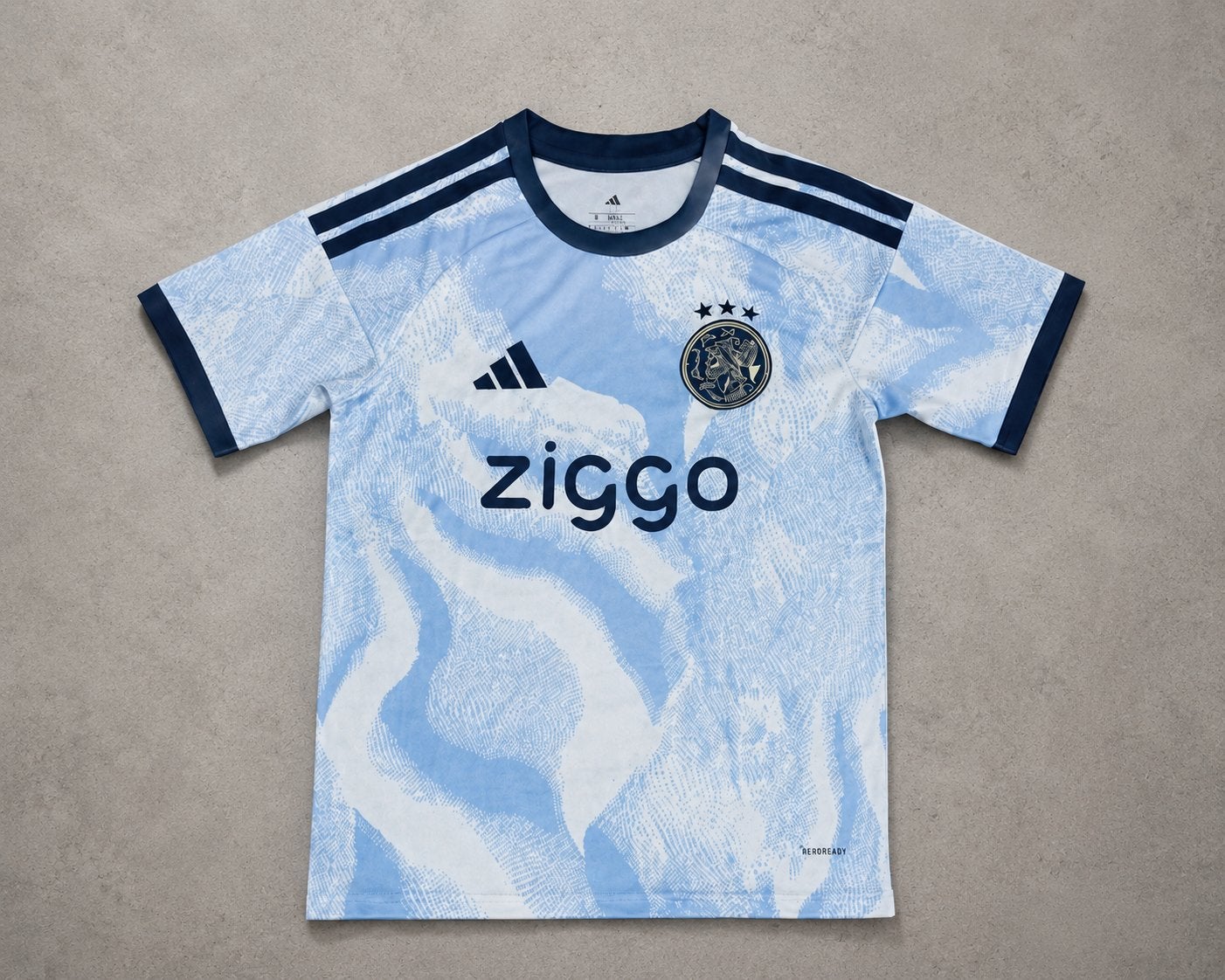 Ajax uitshirt, Ophalen of Verzenden, Zo goed als nieuw, Maat 48/50 (M), Blauw