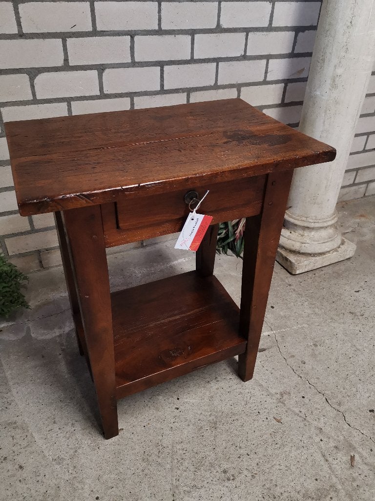 Bijzettafel / Kleine Sidetable, Huis en Inrichting, Ophalen, ?, Zo goed als nieuw, OUD TEAK KOLONIAAL LANDELIJK SOBER