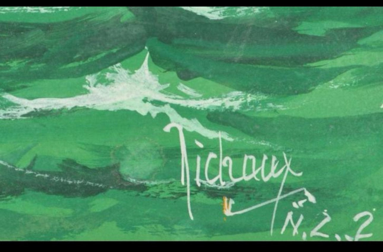 Foncia (schilderij) - Route du Rhum 2001 - Gouache en Aquare, Ophalen of Verzenden