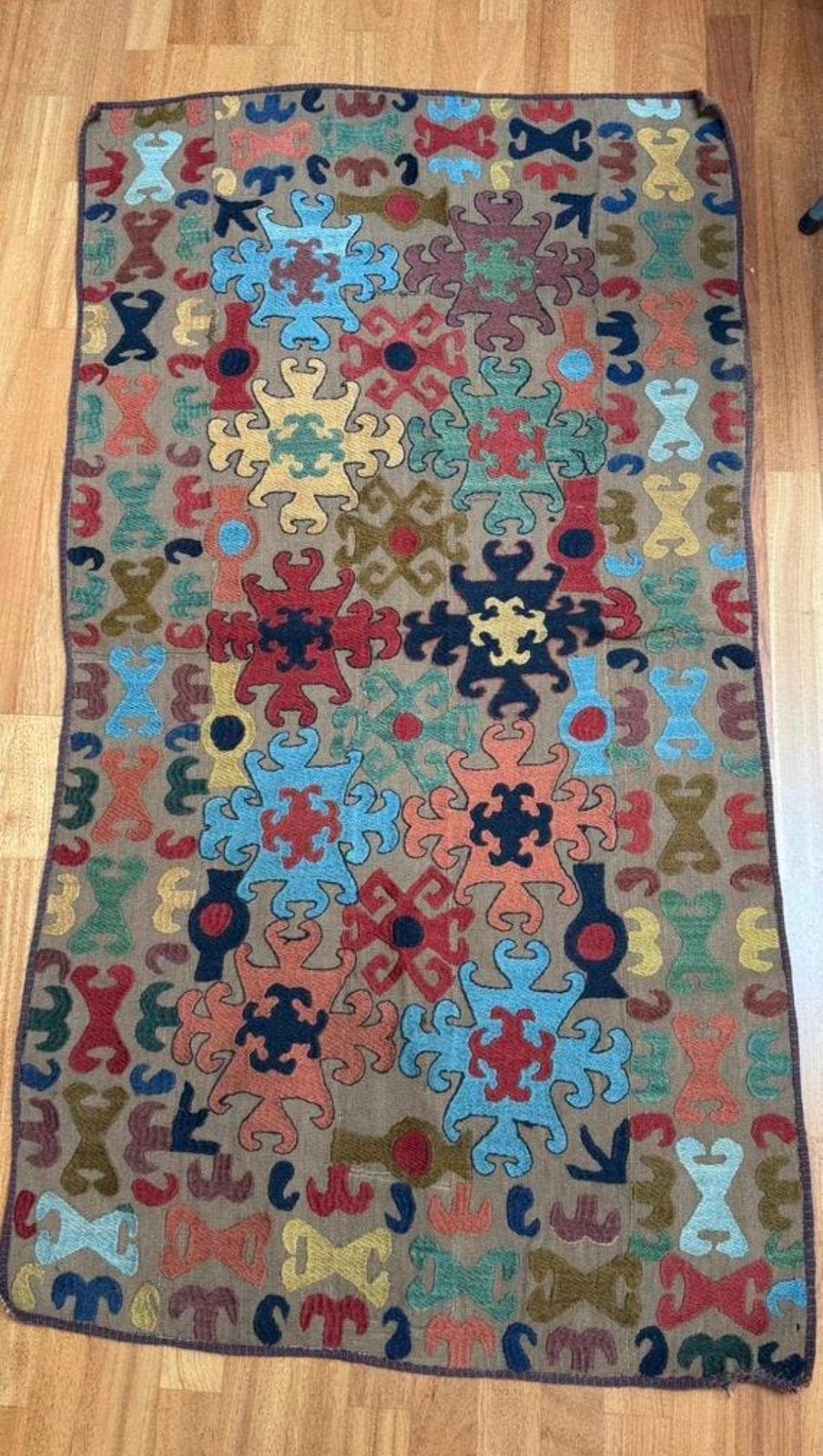 Old Uzbek Suzani Kilim rug handmade, 170x98., Ophalen of Verzenden, Nieuw, Rechthoekig