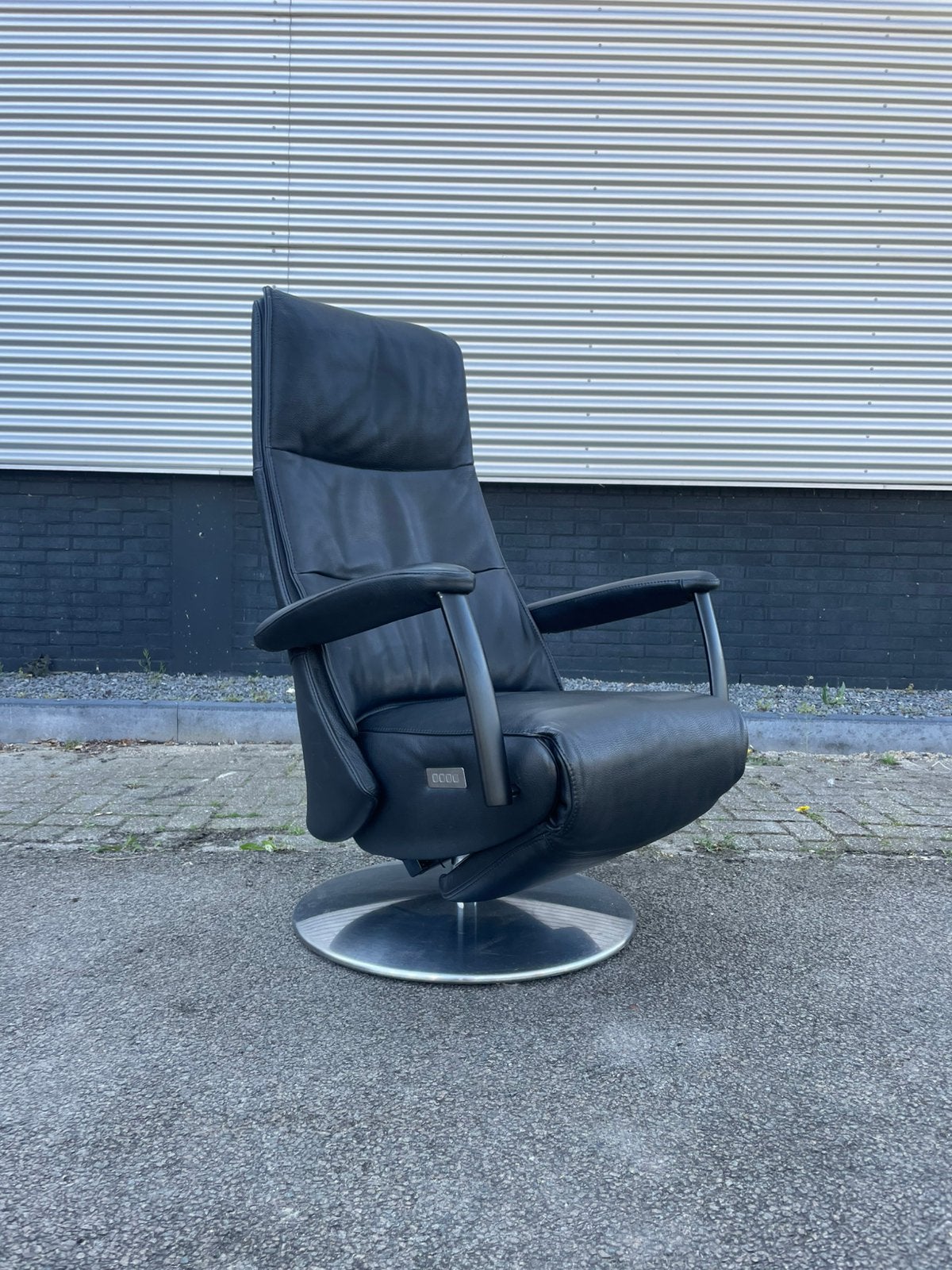 Zwarte elektrische relax fauteuil / relax stoel twice, Huis en Inrichting, Fauteuils, Gebruikt, Minder dan 75 cm, Ophalen of Verzenden