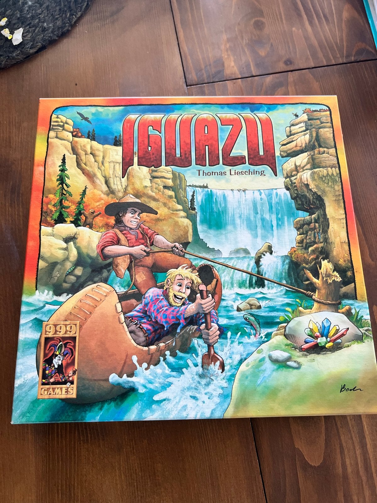 Iguazu Bordspel - Avontuurlijk spel van 999 Games, Drie of vier spelers, Ophalen of Verzenden, Zo goed als nieuw