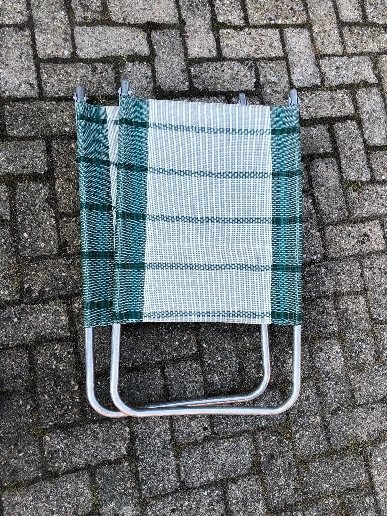 twee Crespo bankjes voor campingstoel, Ophalen, Zo goed als nieuw, Campingstoel