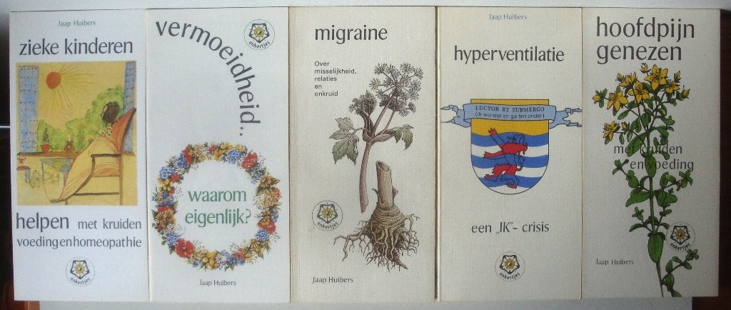 Jaap Huibers 5 stuks Ankertjes: Zieke Kinderen; Vermoeidheid, Ophalen of Verzenden, Zo goed als nieuw, Gezondheid en Conditie