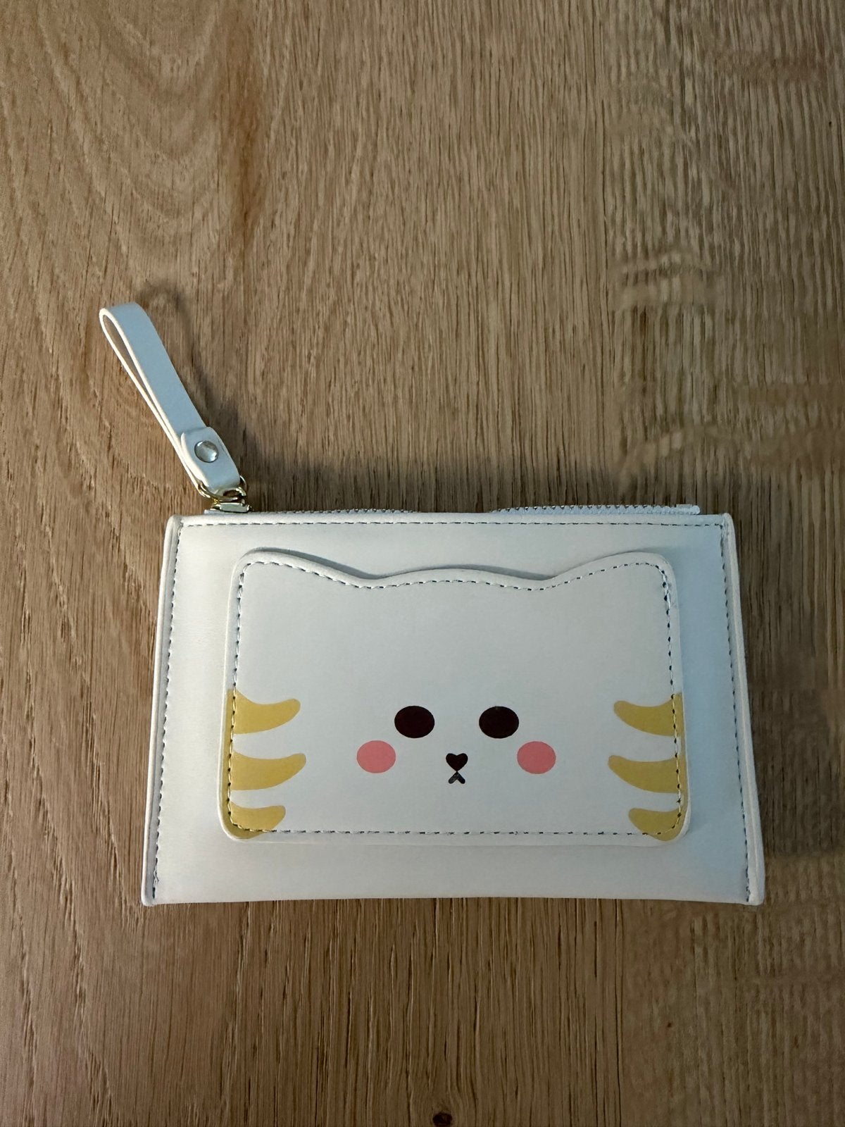 100 % NEW Leuke katten portemonnee - wit met rits, Ophalen of Verzenden, Nieuw, Wit, Overige merken