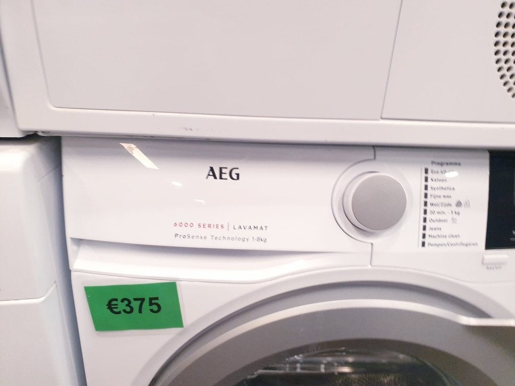 aeg wasmachine A++ 8kg inc 6 mnd garantie, Witgoed en Apparatuur, Ophalen, 1200 tot 1600 toeren, 8 tot 10 kg, Zo goed als nieuw
