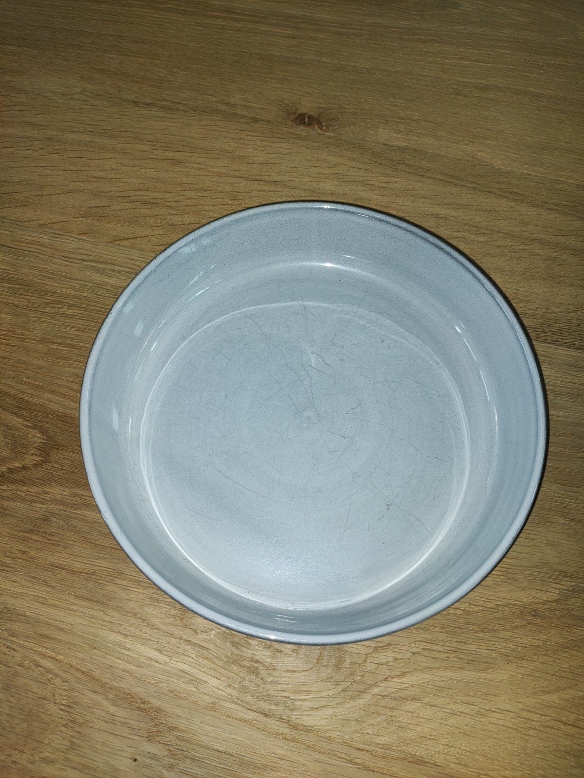 Borden, 4 stuks, lichtblauw, 21,5 cm diameter, Ophalen, Gebruikt, Overige merken, Keramiek
