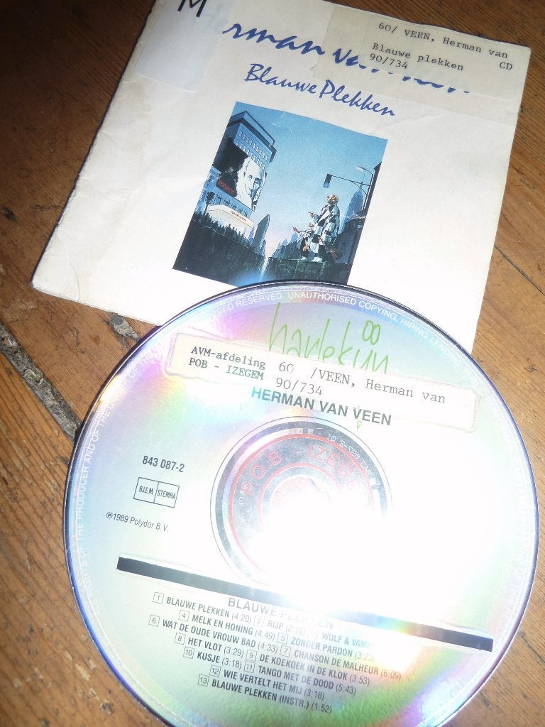 CD Herman van Veen - Blauwe Plekken - 1989 -, Ophalen of Verzenden