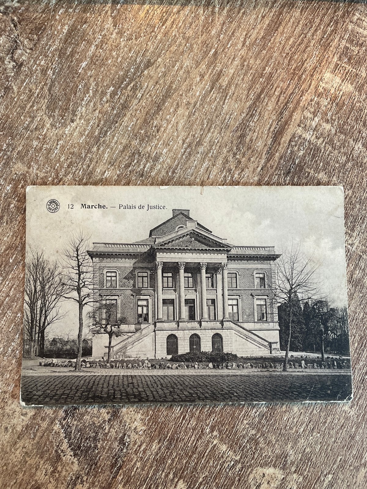 Oude Postkaart Marche-en-Famenne - Paleis van Justitie, Ophalen of Verzenden, 1920 tot 1940, Gelopen
