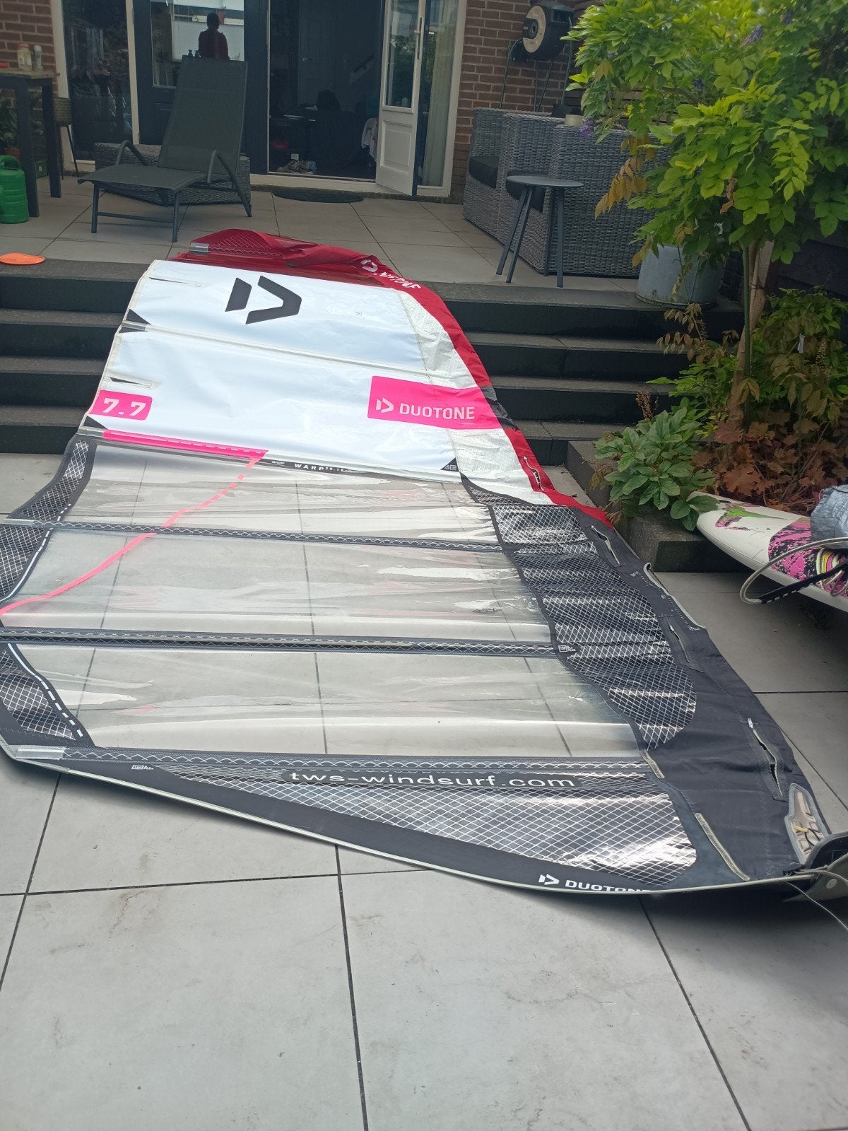 duotonezeil 7.7, Ophalen, Met draagtas, 6.5 m² tot 8 m², Zeil