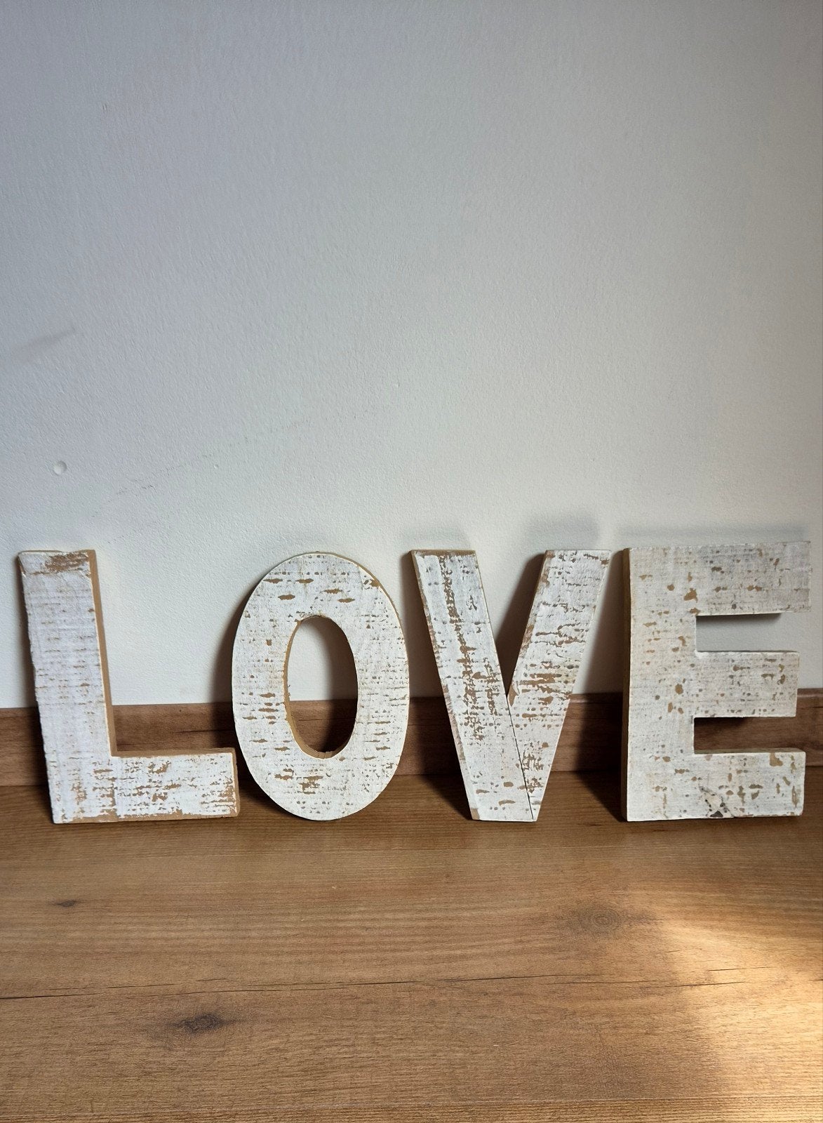 houten letters "love", Letters en cijfers, Ophalen of Verzenden, Zo goed als nieuw, Hout