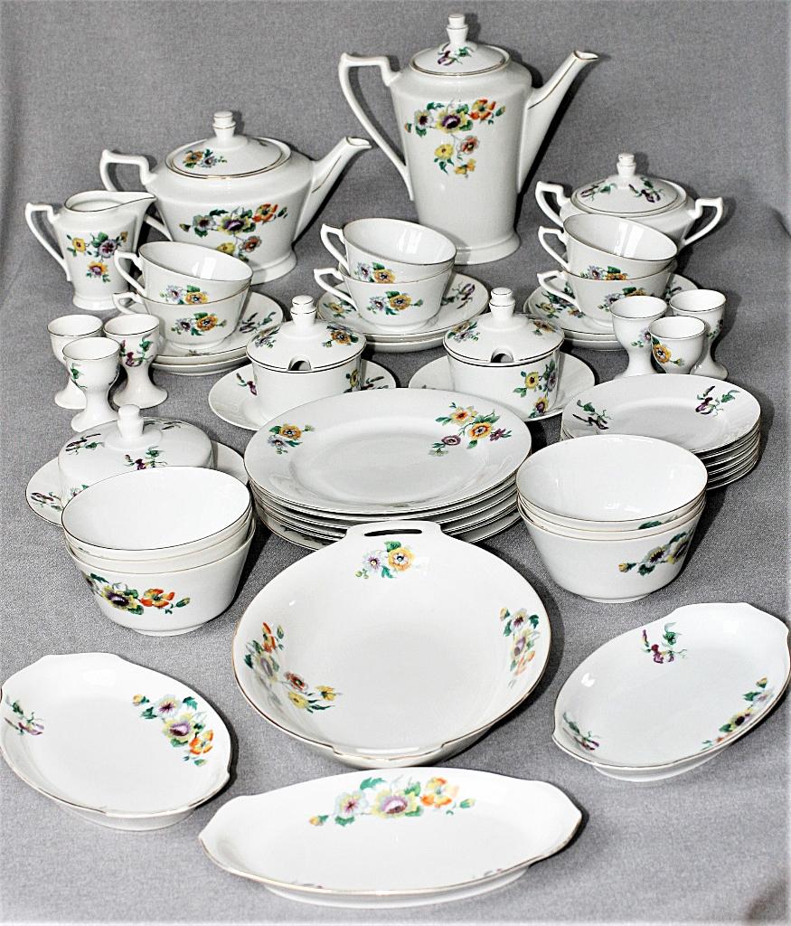 De Gruyter 57 delig ontbijt servies 1932, Antiek en Kunst, Ophalen