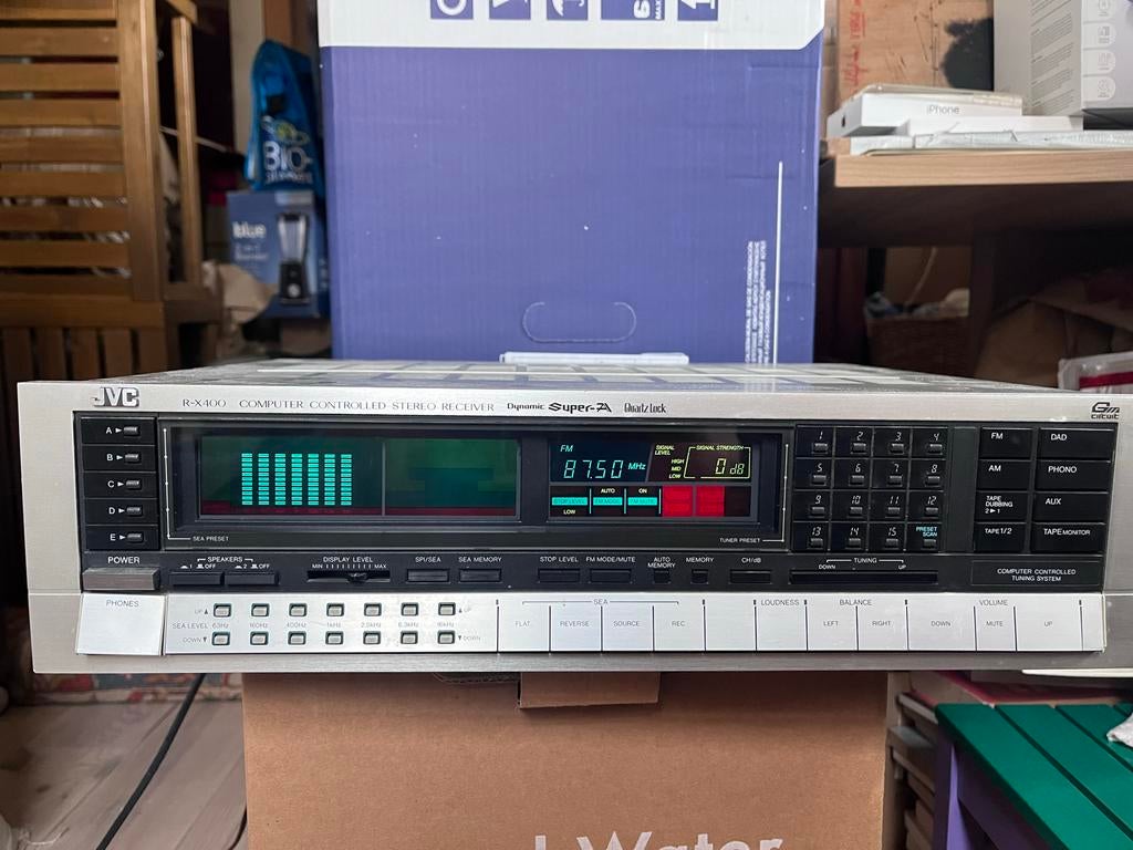 JVC R-X400 Computergestuurde Stereo Receiver, Ophalen, Gebruikt, JVC, 60 tot 120 watt