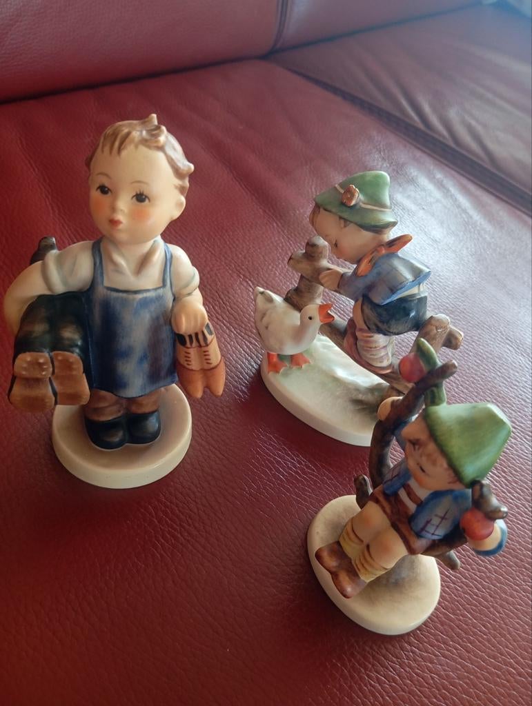 Set van 3 Vintage Hummel beeldjes - Goebel, Verzamelen, Ophalen of Verzenden, Gebruikt, Hummel