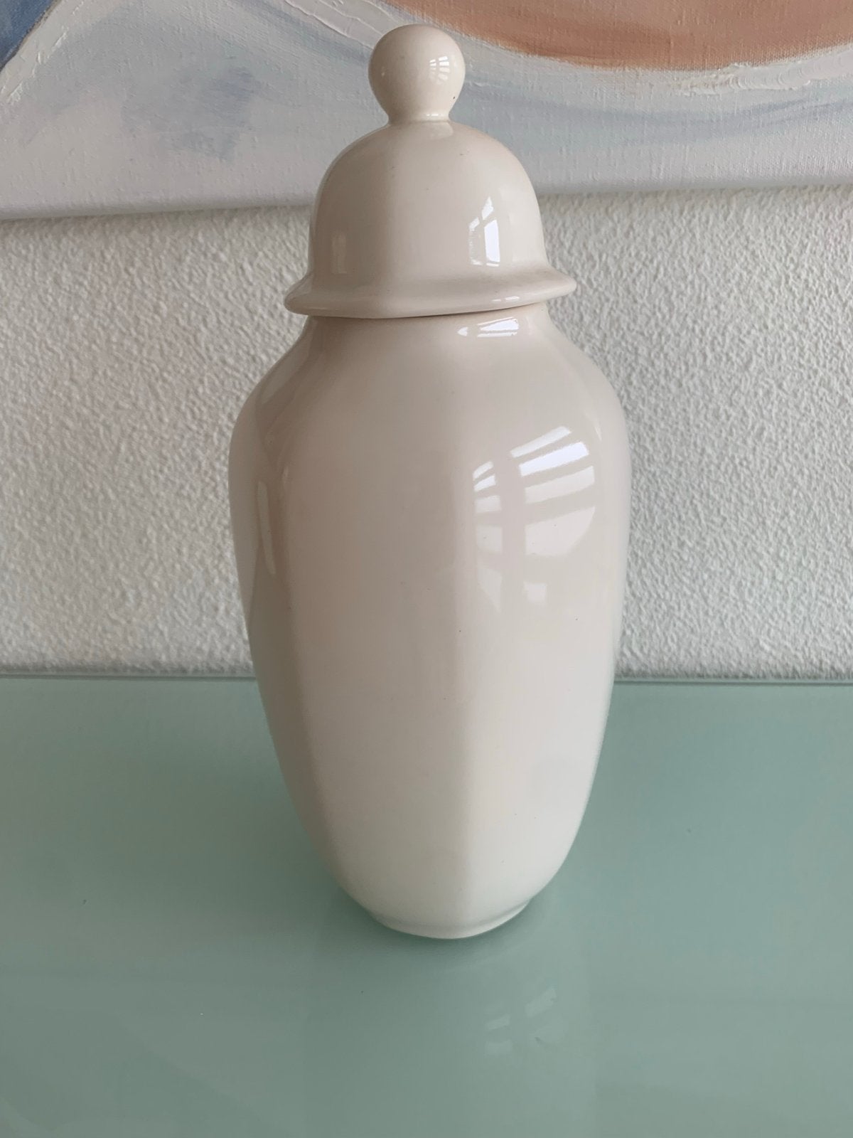 Vintage Zenith Vaas/Gemberpot - Crème - 25 cm, Antiek en Kunst, Ophalen of Verzenden