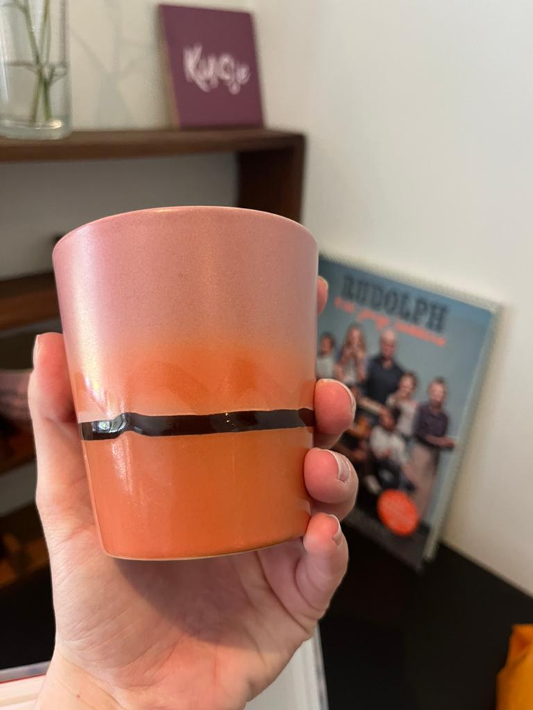 Hk living mok, Huis en Inrichting, Keuken | Potten en Pannen, Ophalen of Verzenden, Zo goed als nieuw, Overige materialen, Pot, Bus of Blik