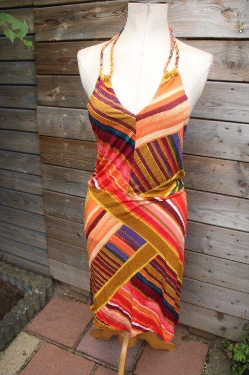 Halterjurk gekleurd Lascana mt 40 Vaste prijs, Kleding | Dames, Jurken, Maat 38/40 (M), Lascana, Overige kleuren, Ophalen of Verzenden