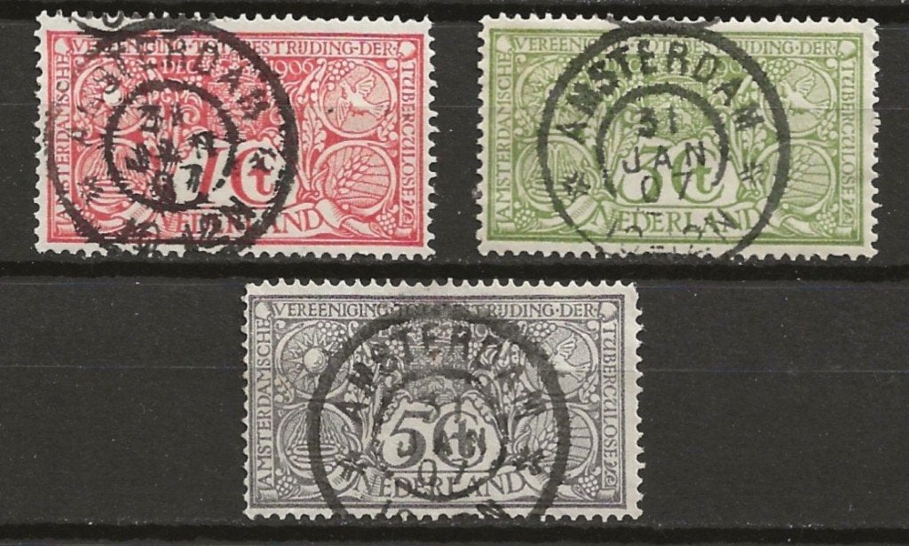 Nederland - Tuberculosebestrijding - 1907 – Gebruikt, Verzenden, T/m 1940, Gestempeld