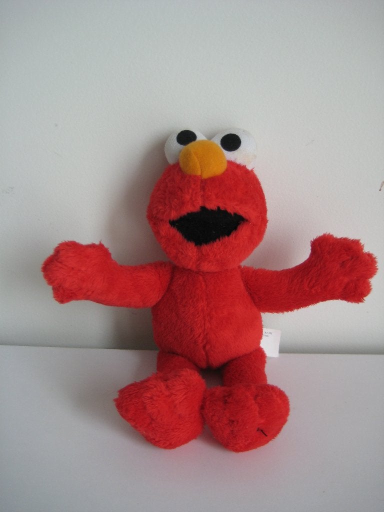 Elmo knuffel circa 23 cm van Sesamstraat, Gebruikt, Overige merken, Overige karakters, Overige typen