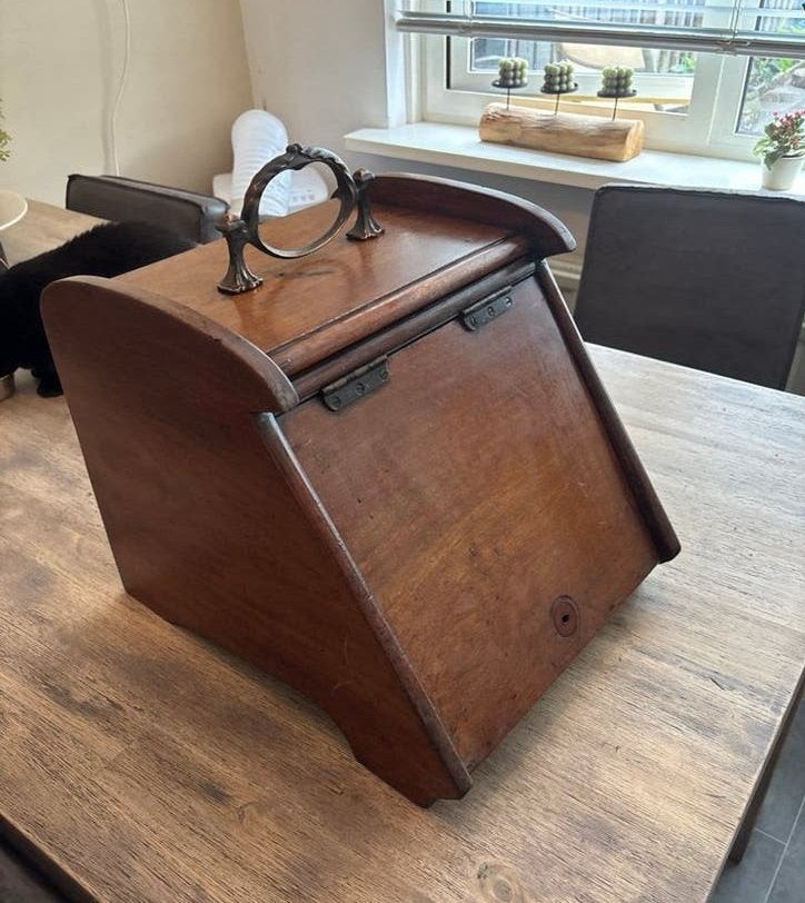 Antieke houten kolenkit, Ophalen of Verzenden
