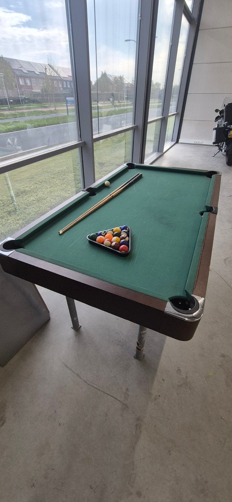 Gebruikte Pooltafel met Accessoires, Sport en Fitness, Ophalen, Gebruikt, Pooltafel
