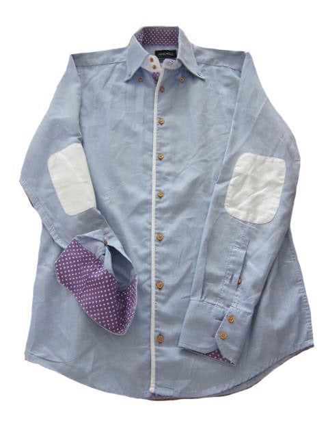 Marnelli blouse overhemd blauw 38 heren, Blauw, Halswijdte 38 (S) of kleiner, Zo goed als nieuw, Merkfreak