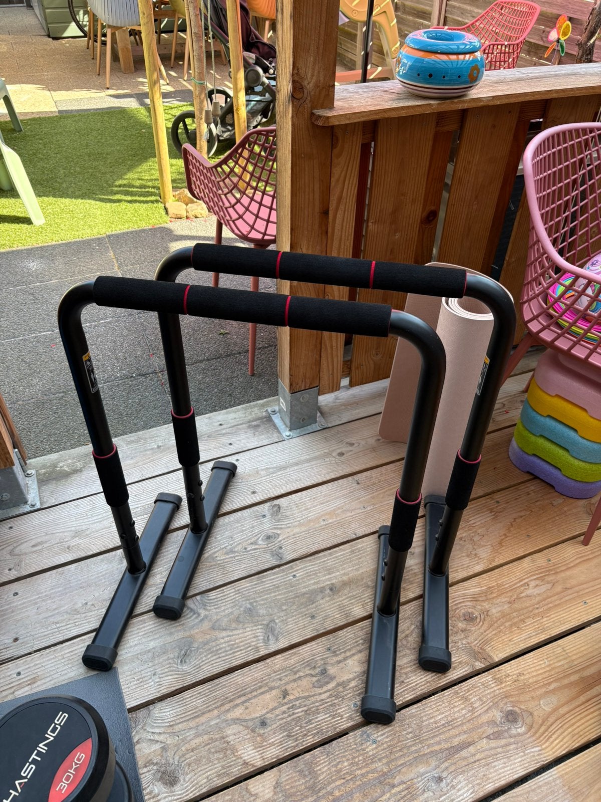 Domyos dip station 100 push up steunen, Ophalen, Zo goed als nieuw