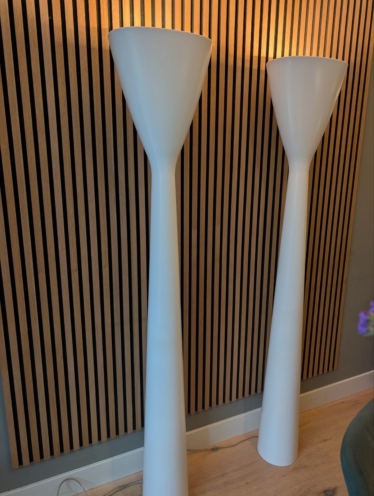 2 Luceplan Carrara stalampen - Als nieuw!, Kunststof, Modern Design, Overige fittingen, Ophalen of Verzenden