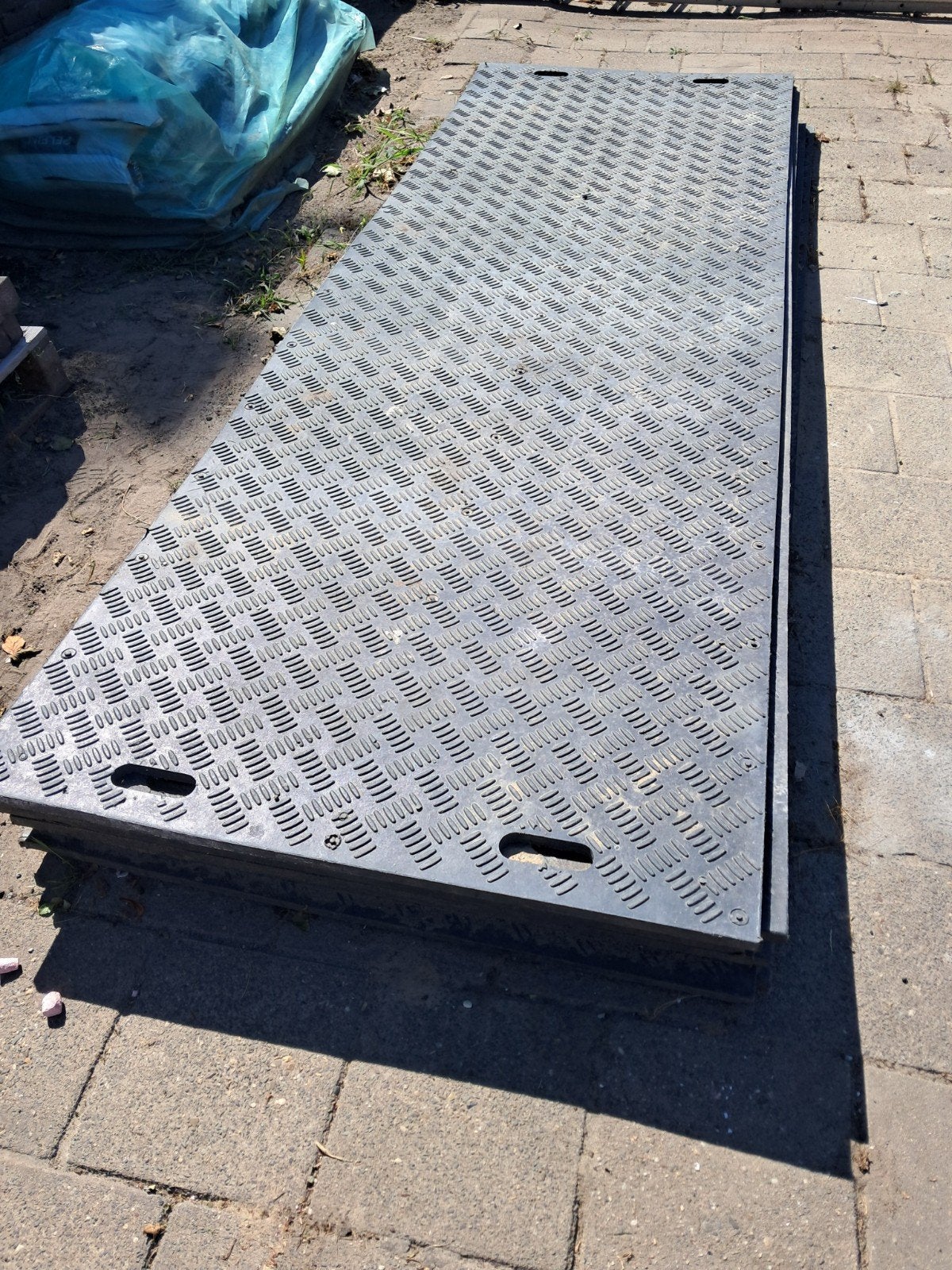9 stuks rijplaten, kunststof, zwart, Doe-het-zelf en Verbouw, Ophalen