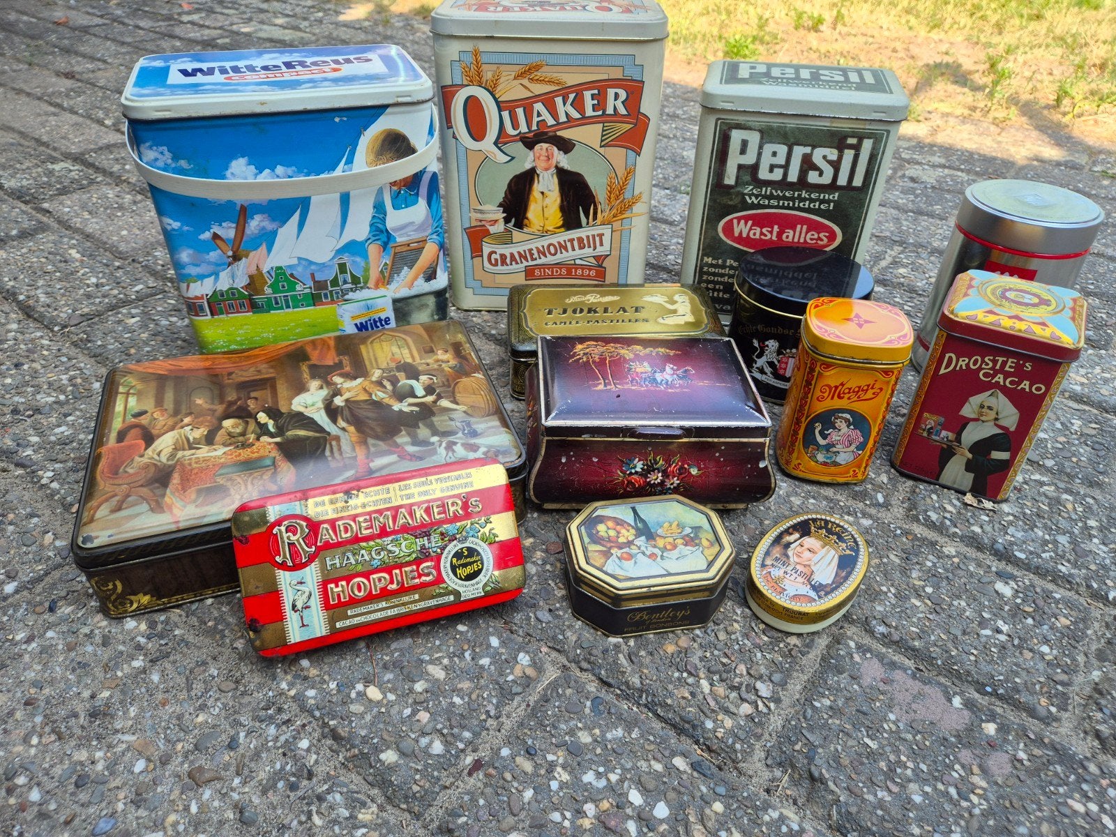 Diverse oude bewaarblikken - Vintage verzameling, Ophalen