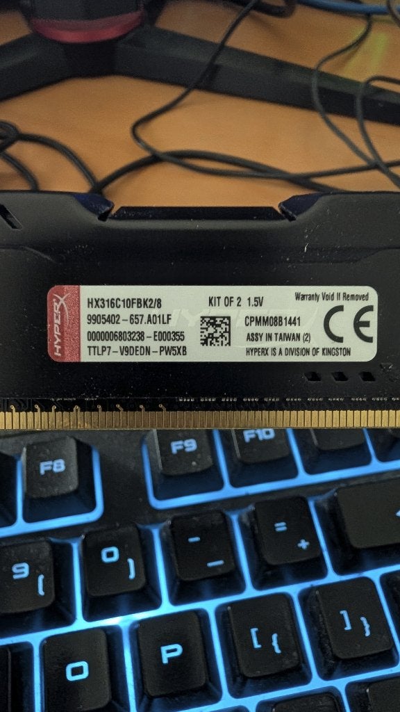 DDR43 geheugen 8 gb 2x4 GB HyperX, Computers en Software, RAM geheugen, Ophalen, 8 GB, DDR3, Zo goed als nieuw