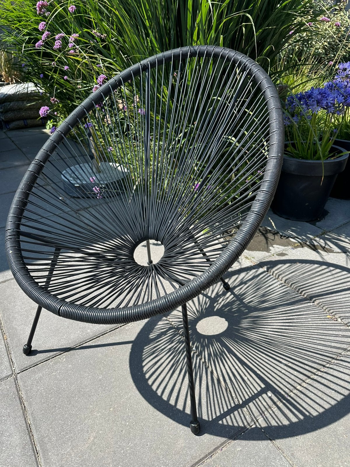 3 tuinstoelen Acapulco- stijl, Ophalen, Zo goed als nieuw, Kunststof