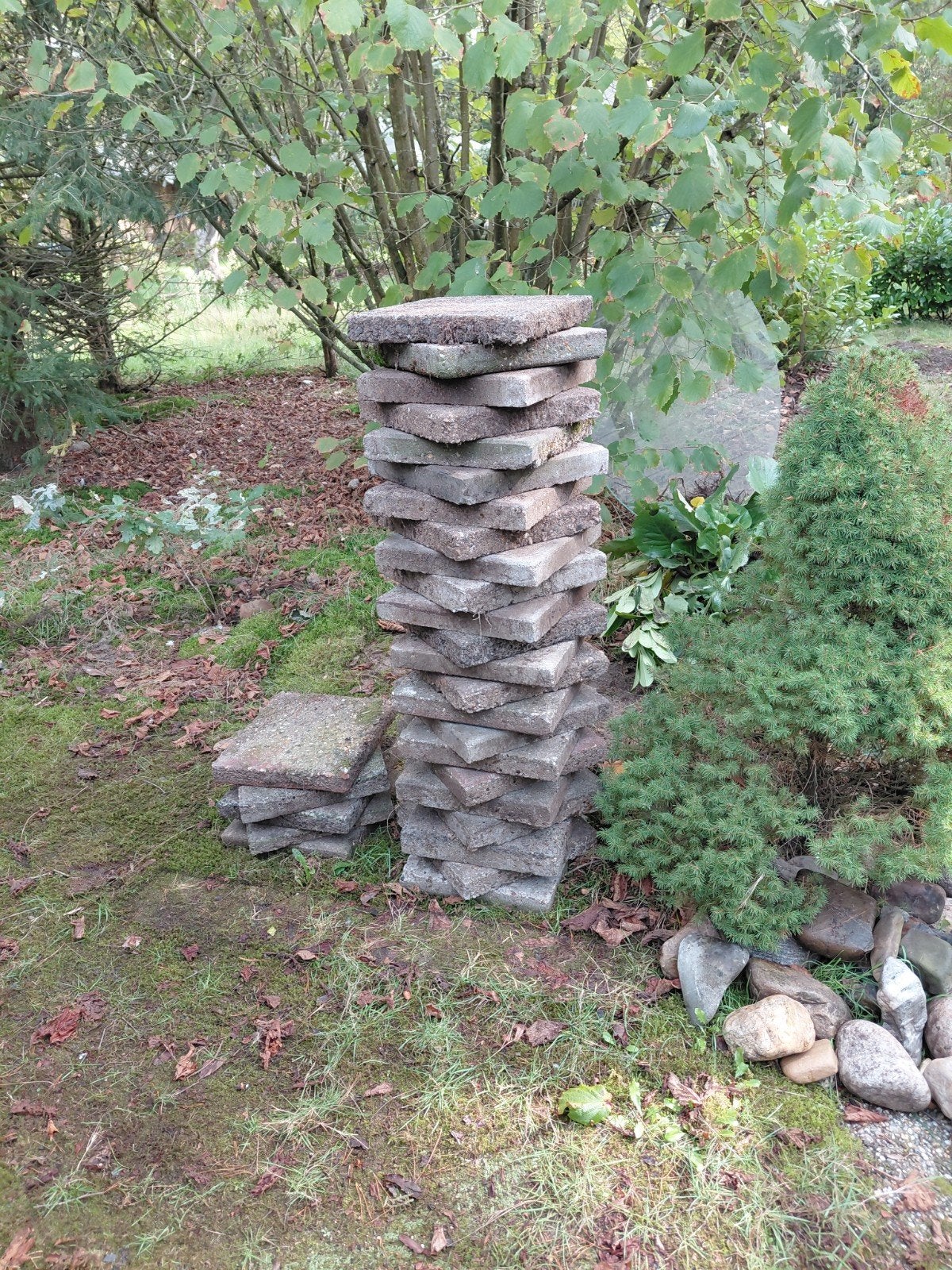 Gratis stenen  30x30 en sierstenen., Tuin en Terras, Ophalen, Gebruikt, Beton, Terrastegels