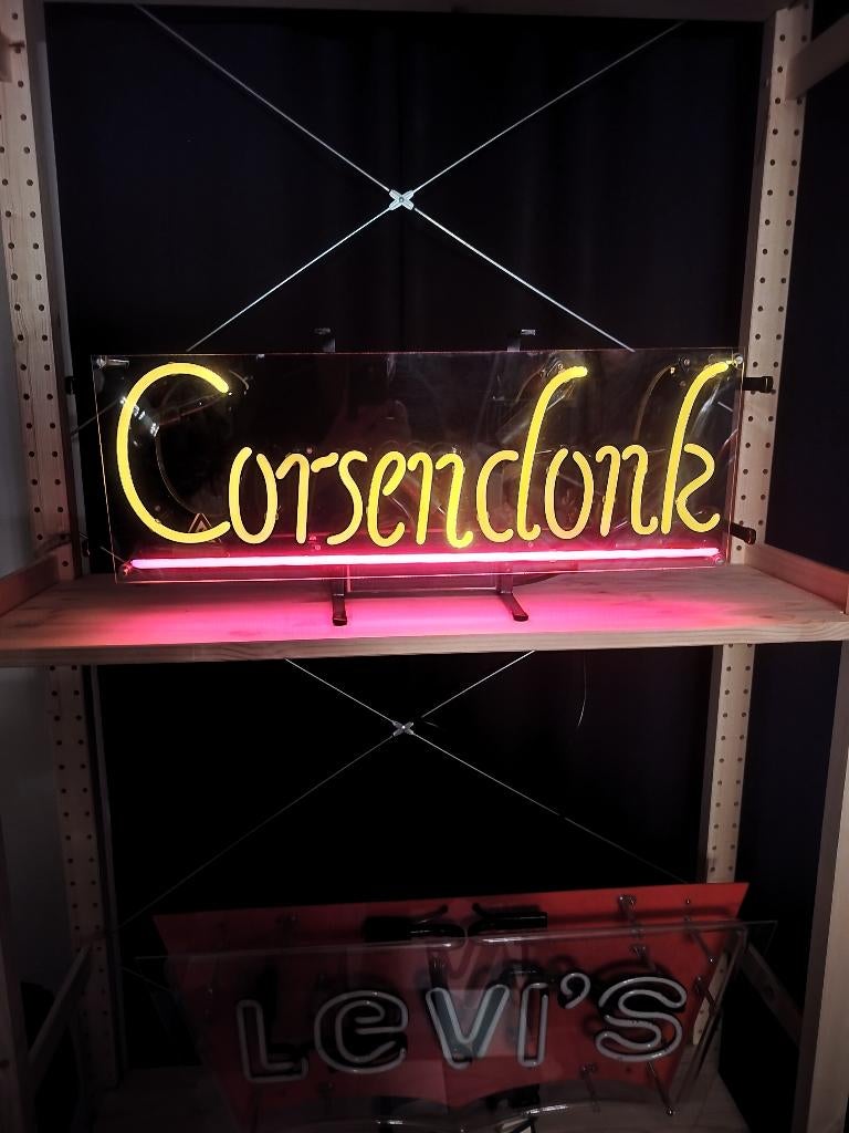 CORSENDONK  NEON LICHTREKLAME, Ophalen, Zo goed als nieuw, Lichtbak of (neon) lamp