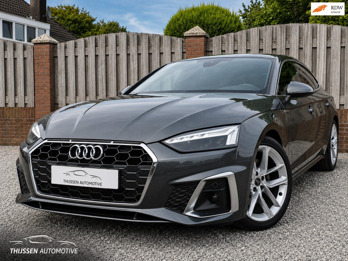 Audi A5 Sportback Audi A5 35 Tfsi 150pk Mhev S Tronic 2021 G, Auto's, Gebruikt, 4 cilinders, Leder en Stof, Origineel Nederlands