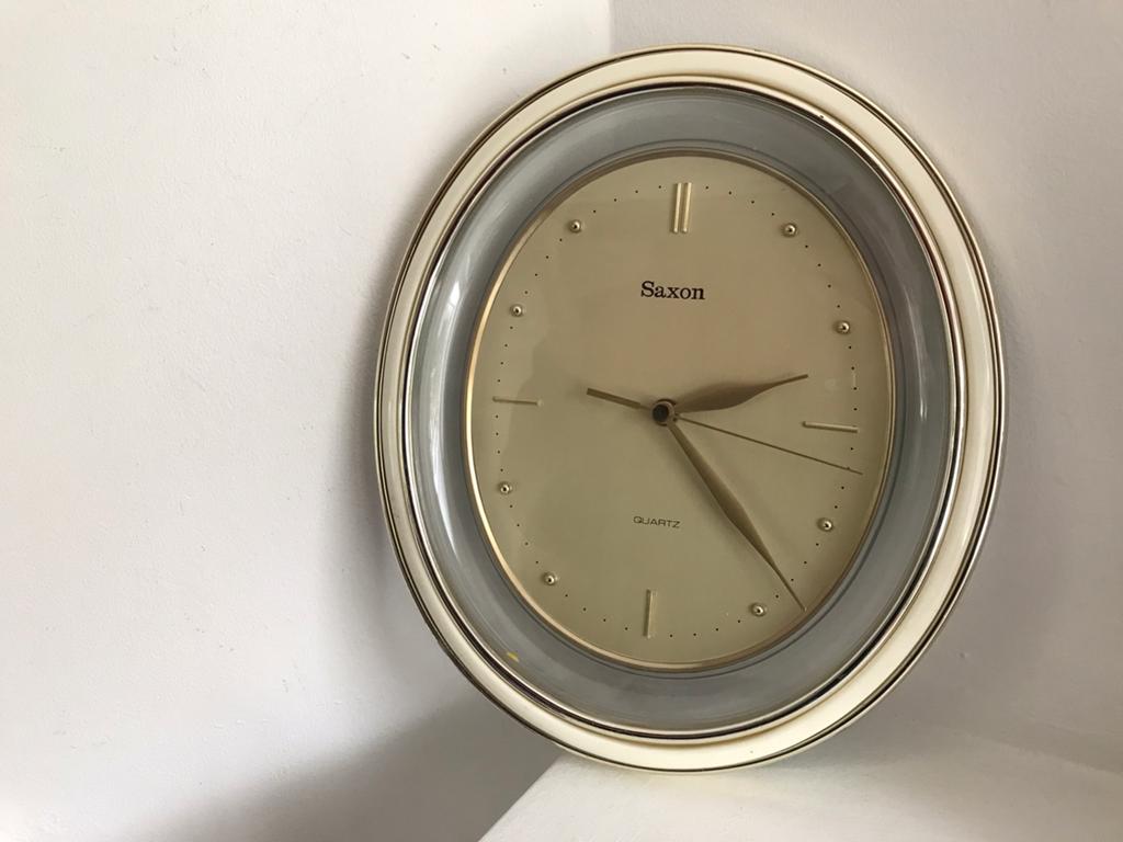 Saxon quartz vintage wandklok California, Ophalen of Verzenden, Huis en Inrichting