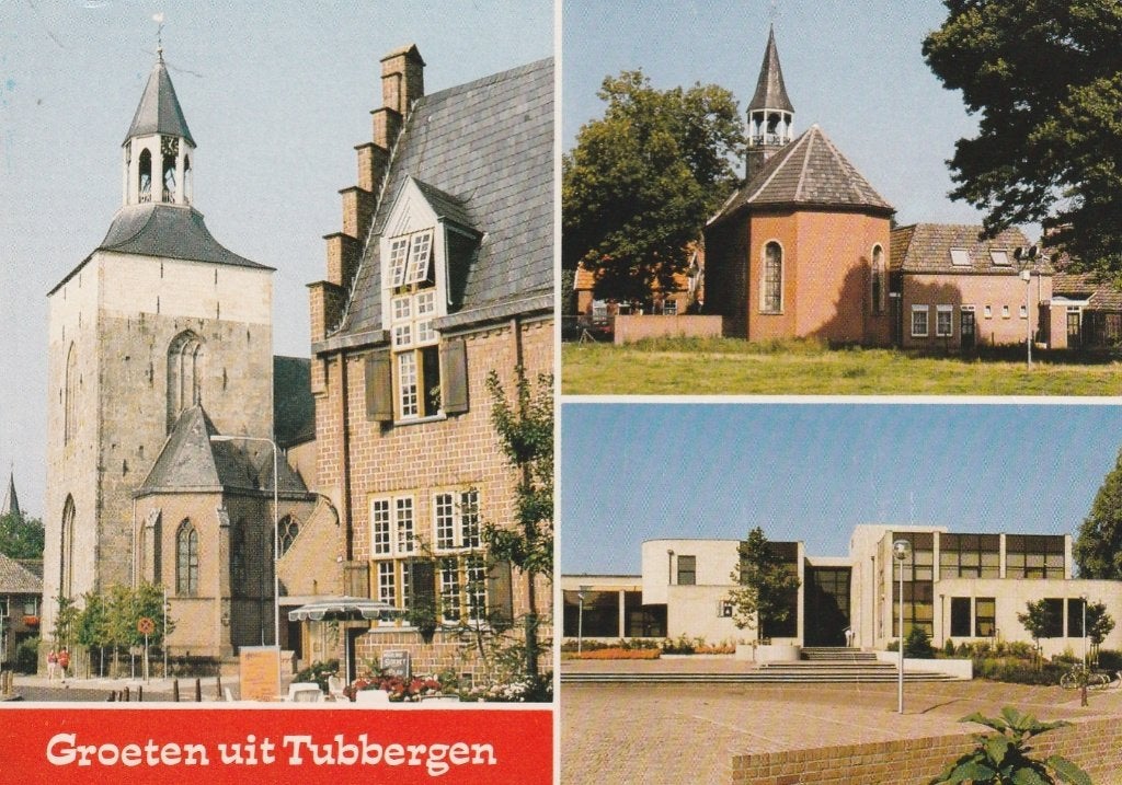 TUBBERGEN Kerken Raadhuis Gemeentehuis Groeten, Verzenden, 1980 tot heden, Ongelopen, Overijssel
