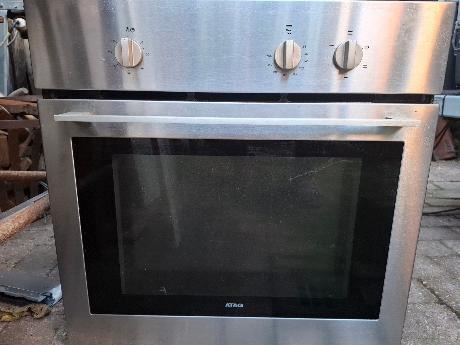 Atag inbouw Multifunctionele oven, Ophalen, Gebruikt, 60 cm of meer, Oven met grill
