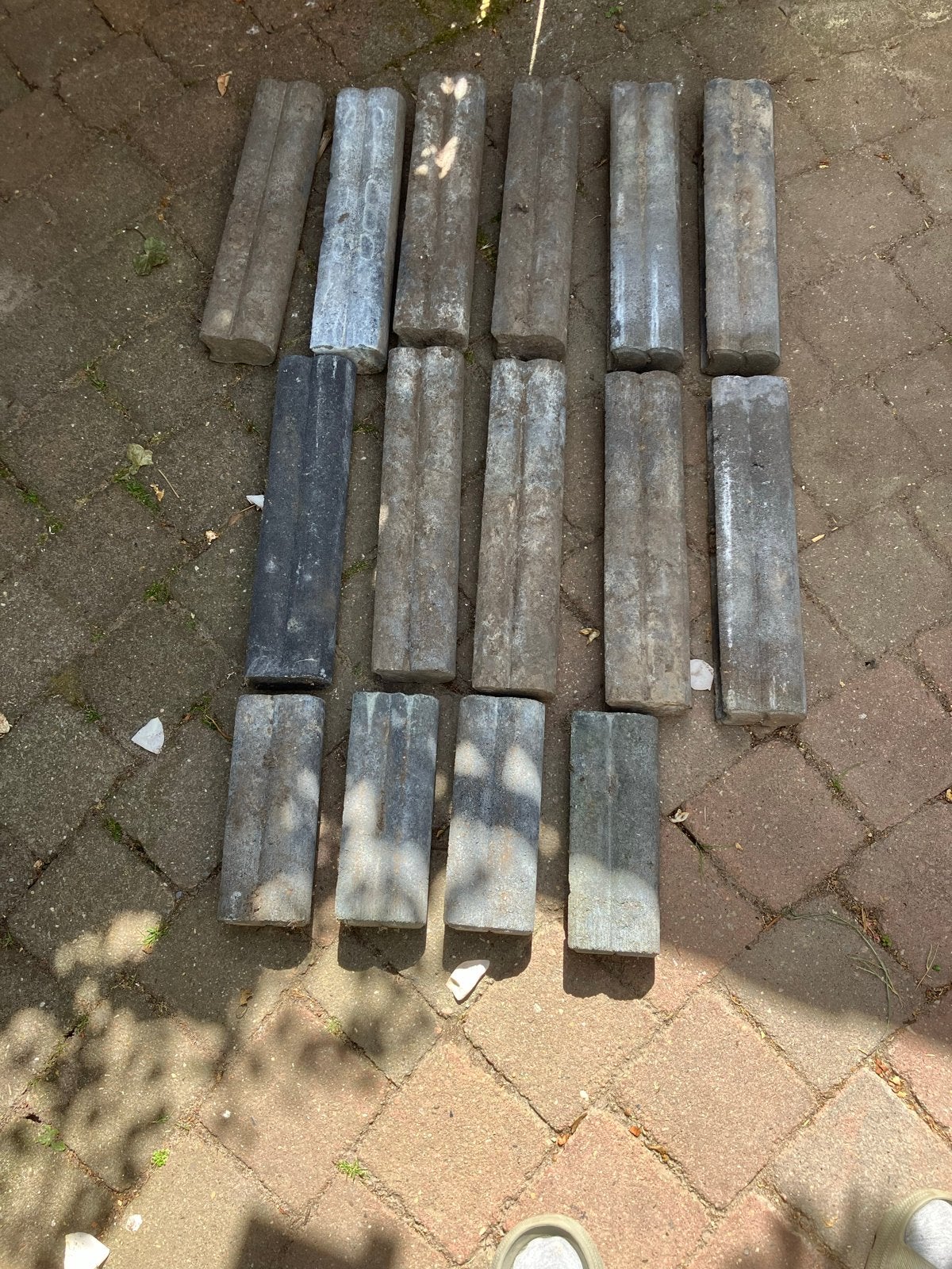 Gebruikte palissade paaltjes voor tuin en landschap, Ophalen of Verzenden, Gebruikt, Minder dan 180 cm, Palen